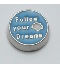 Charm Follow your dream blauw