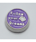 Charm Follow your dream paars
